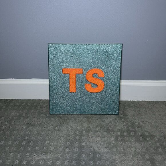 Swift Inspired Custom Handmade Glitter & Rhinestone Wall Decor Canvas (12”x12”) - Picture 10 of 10